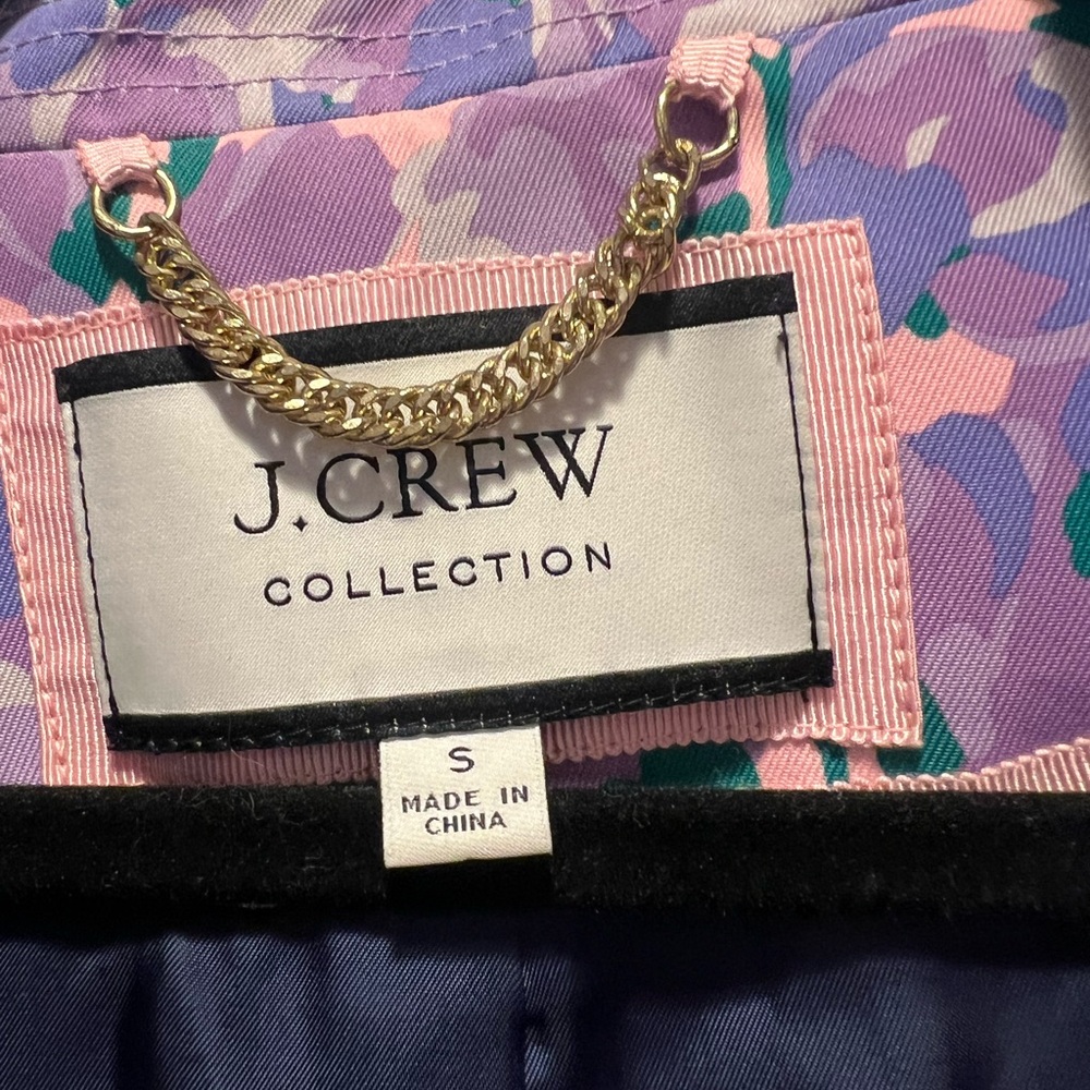 J. Crew Purple and Blue Floral Jacket - Picture 3 of 4